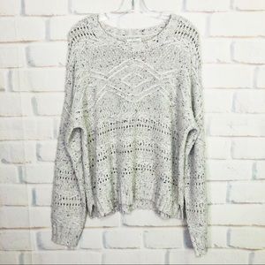 Lucky Brand Open Knit Sweater